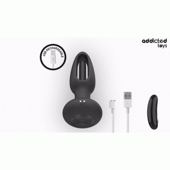 ADDICTED TOYS FLIPPING TONGUE ANAL PLUG WITH REMOTE