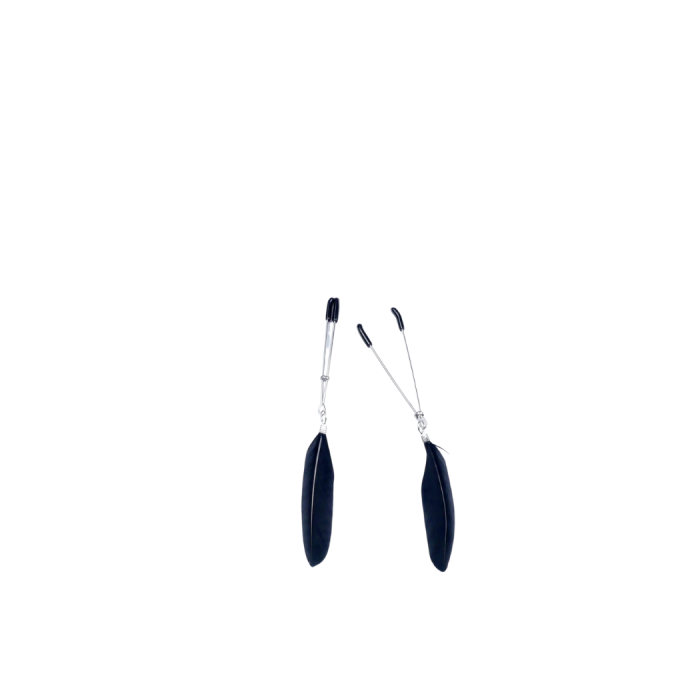 EXCLUSIVE NIPPLE CLAMPS 13 FEATHER BLACK
