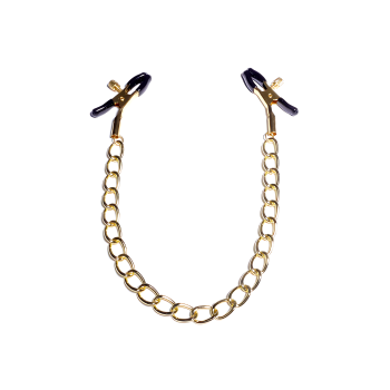 BR EXCLUSIVE NIPPLE CLAMPS 16 GOLD CHAIN BR EXCLUSIVE NIPPLE CLAMPS 16 GOLD CHAIN