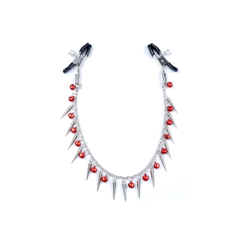 EXCLUSIVE NIPPLE CLAMPS 3 RED&SILVER
