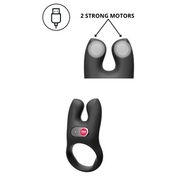 F NŌS VIBRATING COCK RING BLACK