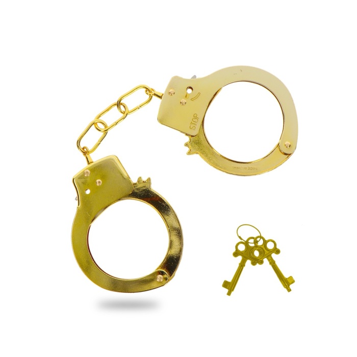 METAL HANDCUFFS GOLD