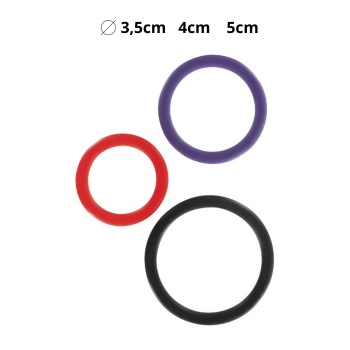 TRIPLE RINGS MULTICOLOR 3PCS