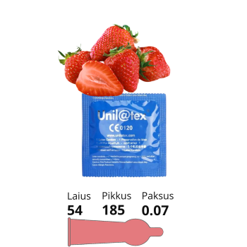 UNILATEX RED / STRAWBERRY CONDOM 1TK