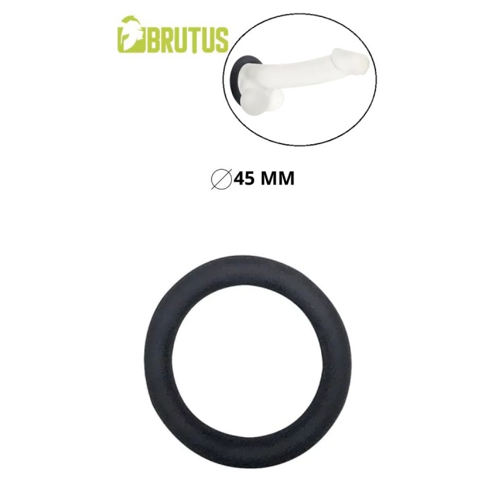 BRUTUS STRETCHY SILICONE DONUT COCKRING S 45MM
