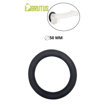 BRUTUS STRETCHY SILICONE DONUT COCKRING M 50MM