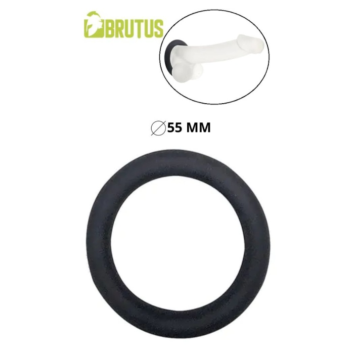 BRUTUS STRETCHY SILICONE DONUT COCKRING L 55MM
