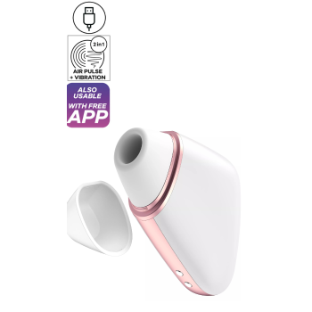 SATISFYER LOVE TRIANGLE CONNECT APP WHITE