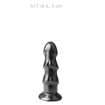 ALL BLACK DILDO 17CM