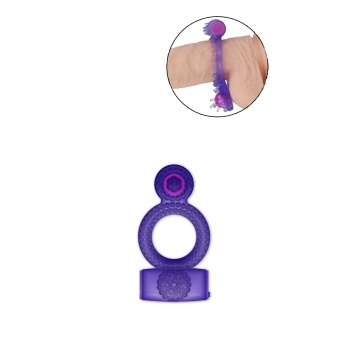 CASUAL RING VIBRATING DOUBLE PLEASURE PURPLE