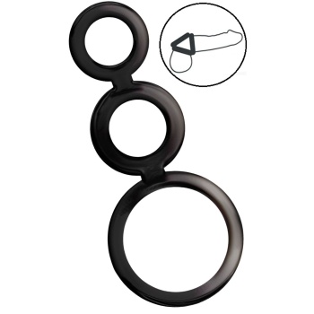 ADDICTED TOYS RINGS SET FOR PENIS - SMOKE