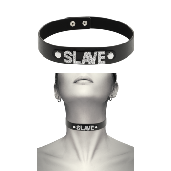 COQUETTE CHIC DESIRE CHOKER VEGAN LEATHER - SLAVE