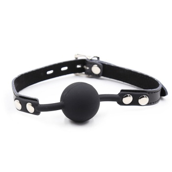 OHMAMA SILICONE BALL GAG WITH STRAP AND LOCK
