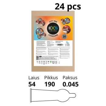 EXS CITY MIX CONDOM 24TK.