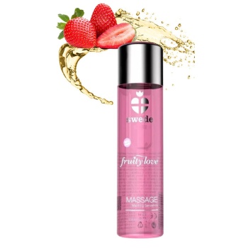 SWEDE WARMING MASSAGE LOTION Sparkling Strawberry Wine 120ml