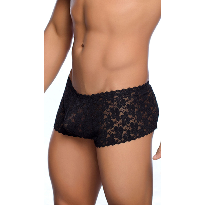 ROSE LACE BOY SHORT S/M