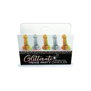 GLITTERATI PENIS CANDLE SET