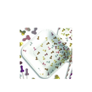 GLITTERATI PENIS PARTY PLATES