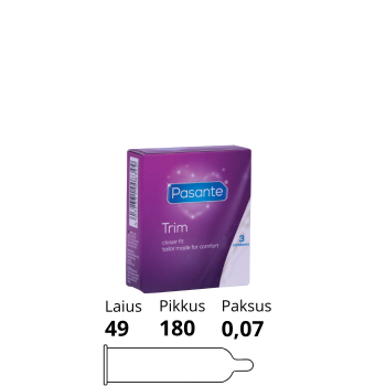 PASANTE TRIM CONDOMS 3PCS