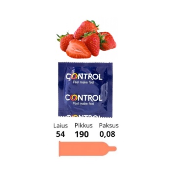 CONTROL CONDOM STRAWBERRY 1tk