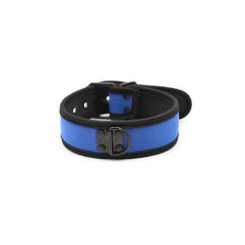 PUPPY PLAY NEOPRENE COLLAR - BLUE