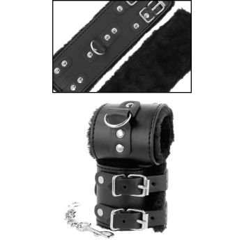 DARKNESS FURRY BLACK HANDCUFFS
