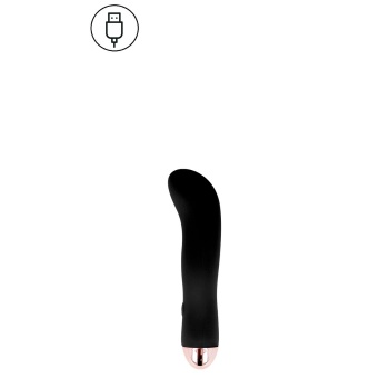 DOLCE VITA RECHARGEABLE VIBRATOR TWO BLACK 7 SPEED