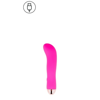 DOLCE VITA RECHARGEABLE VIBRATOR TWO PINK 7 SPEED