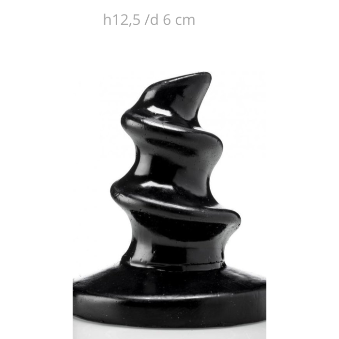 BR - MARIO - XXL PLUG - INSERTABLE LENGTH 9.5 X 6 CM - BLACK