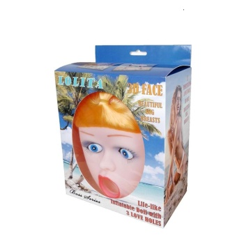 BR LOLITA BLOW UP LOVE DOLL 3D FACE AND HAIR 3 HOLES