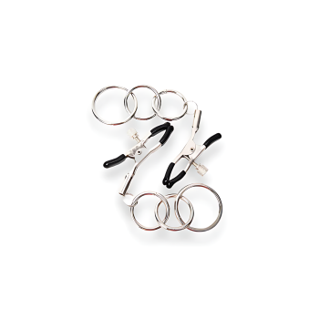 KINKY PLEASURE NIPPLE CLAMP TRIPPLE O'RING
