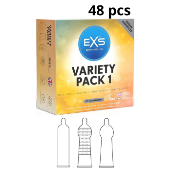 EXS VARIETY PACK 1 - 48 CONDOM