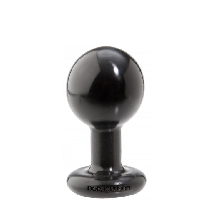 ROUND BUTTPLUG MEDIUM BLACK