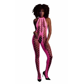 BODYSTOCKING WITH HALTERNECK PINK XS-XL