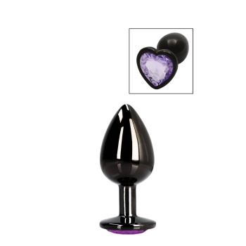 HEART GEM BLACK / PURPLE M