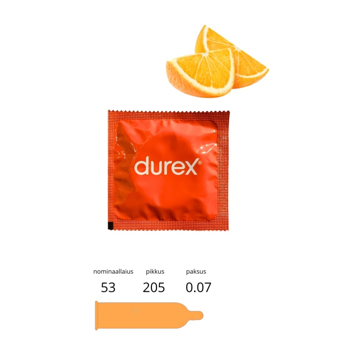 DUREX PLEASURE FRUITS 1TK APELSIN