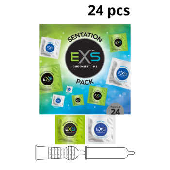 EXS SENSATION PACK 24 CONDOMS