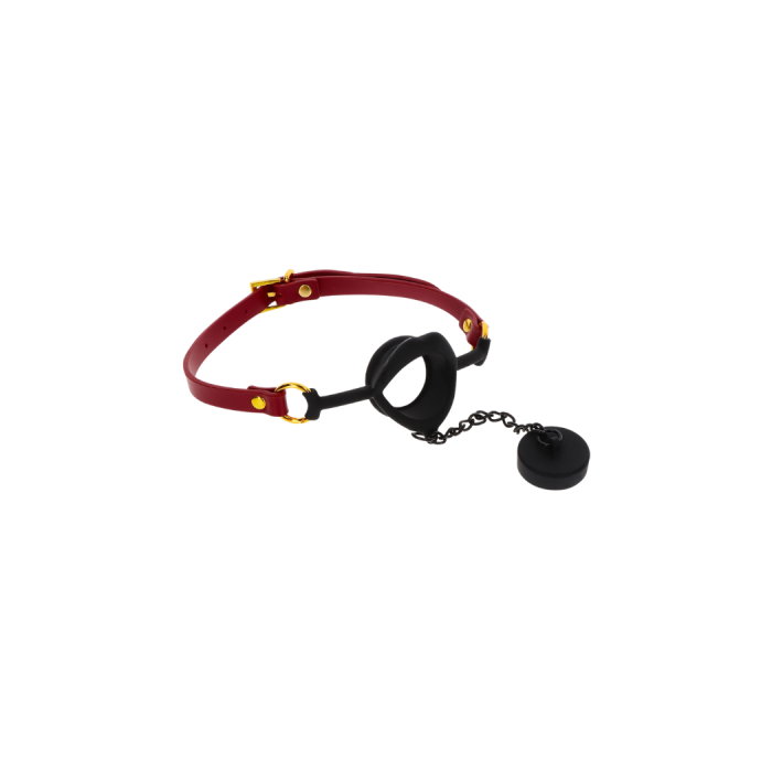 KINKY SILICONE GAG WITH PLUG - TABOOM