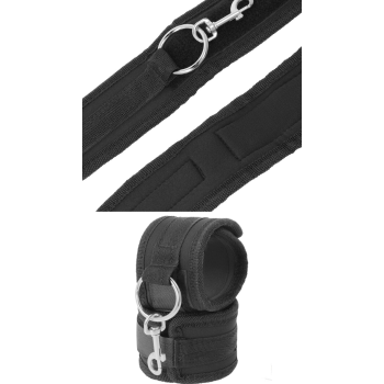 DARKNESS NEOPRENE HANDCUFFS WITH VELCRO