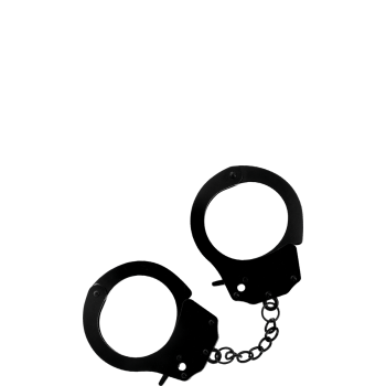 DARKNESS - METAL HANDCUFFS BLACK