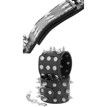 DARKNESS HANDCUFFS WITH SPIKES