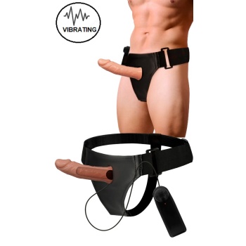 BENNY STRAP-ON HOLLOW EXTENDER VIBRATOR