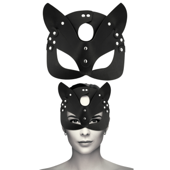 COQUETTE PU LEATHER CAT MASK WITH EARS