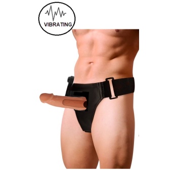 17CM / 4,5CM HOLLOW VIBRATING STRAP-ON WILLIAM HARNESS ATTRACTION