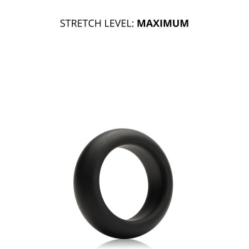 JE JOUE - BLACK SILICONE COCKRING MAXIMUM STRETCH