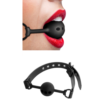 FETISH SUBMISSIVE - BREATHABLE SILICONE BALL GAG