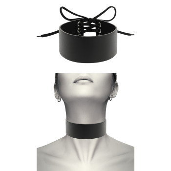 COQUETTE VEGAN LEATHER CHOKER