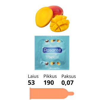 pasante kondoom maitsega MANGO flavoured condom