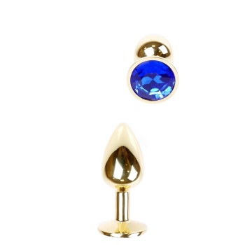 BOSS - GOLD PLUG DARK BLUE CRYSTAL S