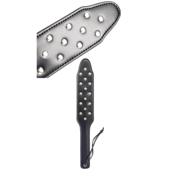 STUDDED PADDLE 38CM BLACK 2526